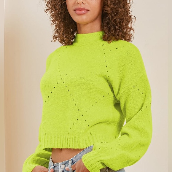 Lulus Cropped Sweater (very soft!) - Picture 3 of 10